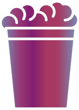 Beyaz arkaplanda vektör, yaz ve dondurma simgesi