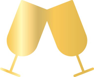 Bir bardak şampanyanın vektör çizimi