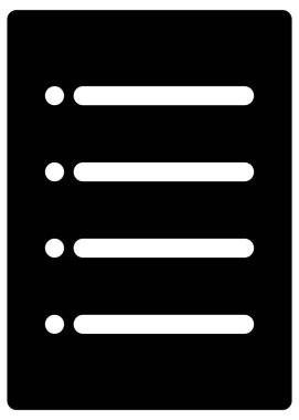 Basit ve minimalist uygulama kullanıcı arayüzü vektör simgesi, glifName