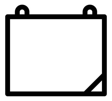 Beyaz arkaplanda pano vektör simgesi