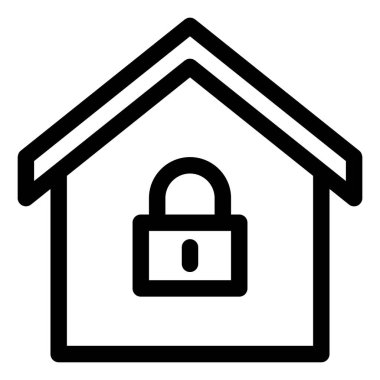 ev güvenlik vektör simgesi
