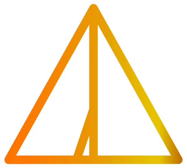 Signo Vectorial Triángulo Amarillo — Vector de stock