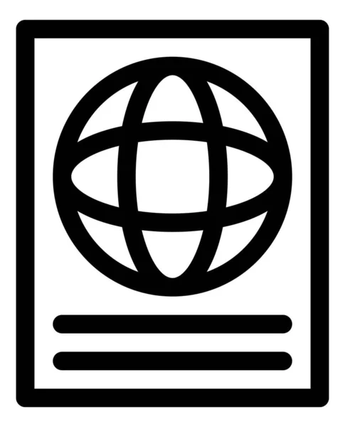 Icône Vectorielle Réseau Mondial — Image vectorielle
