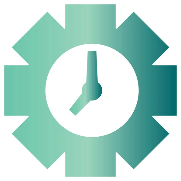 Ícone Vetorial Simples Minimalista Relógio —  Vetores de Stock
