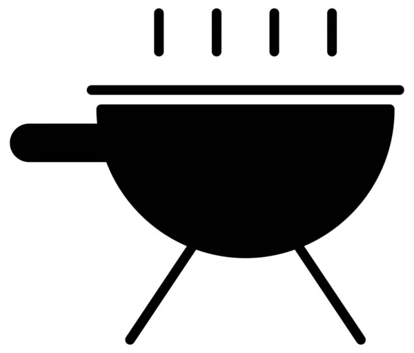 Icono Del Vector Barbacoa Estilo Símbolo Bicolor Gráfico Plano Colores — Archivo Imágenes Vectoriales