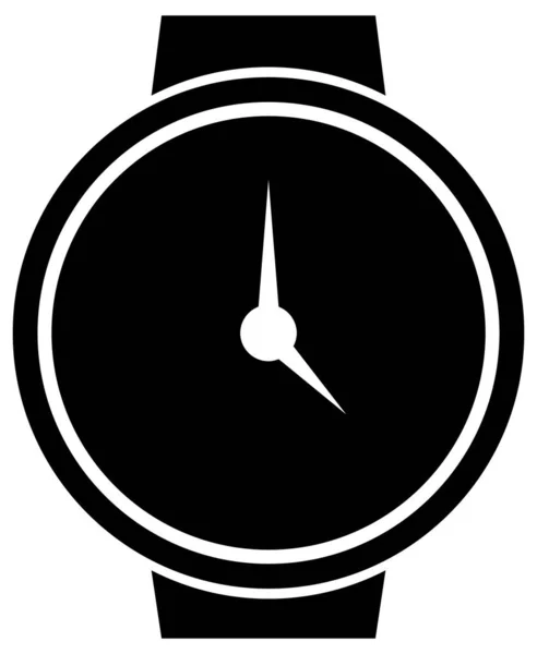 Icône Vectorielle Simple Minimaliste Horloge — Image vectorielle