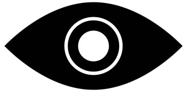 Beyazın üzerine basit ve minimalist vektör simgesi