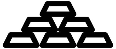 siyah ve beyaz vektör simgesi