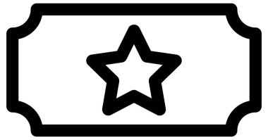 vektör siyah ödül simgesi izole edildi