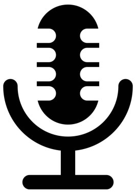 Mikro telefonun basit ve minimalist vektör simgesi