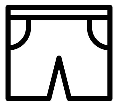 Beyaz arkaplandaki vektör çizgisi simgesini kısaltır