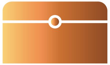 Beyazın üzerine basit ve minimalist vektör simgesi