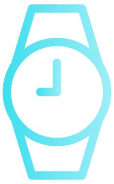 Zaman yönetimi vektör simgesi. biçim iki renkli düz sembol, mavi ve gri renkler, yuvarlak açılar, beyaz