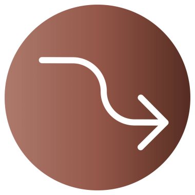 ok vektör simgesi, arayüz konsepti arkaplanı