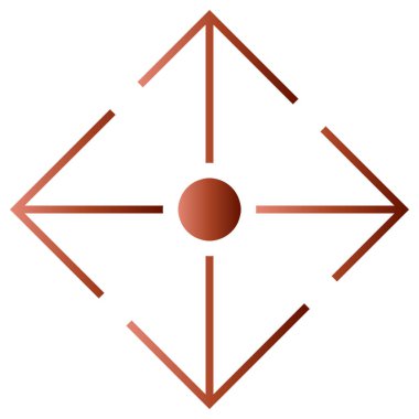 Beyaz arkaplanda izole edilmiş kırmızı ok yukarı simgesi