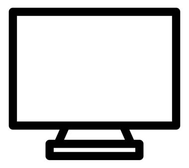 bilgisayar izleyici vektör illüstrasyonu