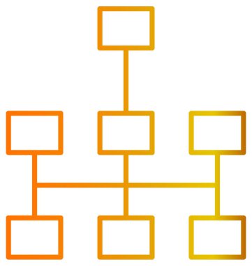 hiyerarşi simgesi vektör illüstrasyonu