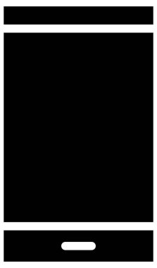 Basit ve minimalist uygulama kullanıcı arayüzü vektör simgesi, glifName