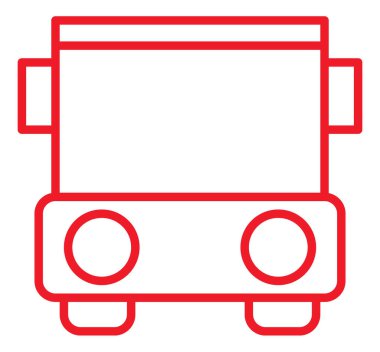 tren hattı simgesi, vektör illüstrasyonu