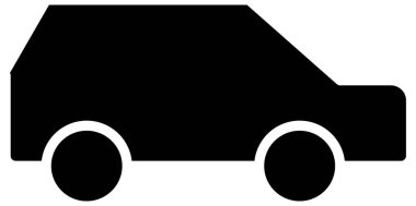 araba simgesi vektör illüstrasyonu