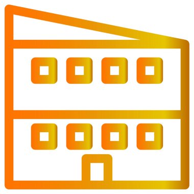 Beyazın üzerine basit ve minimalist vektör simgesi