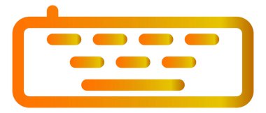 Bir hesap makinesi simgesinin vektör illüstrasyonu