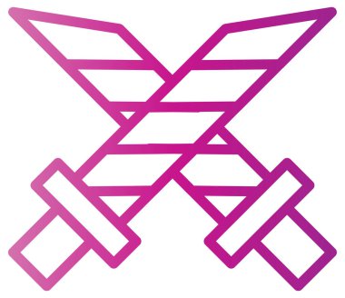 Pembe ve mor lavanta çizgi simgesi seti. Vektör biçimi düz sembol, menekşe rengi, beyaz arkaplan.