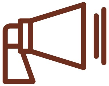 Beyazın üzerine basit ve minimalist vektör simgesi