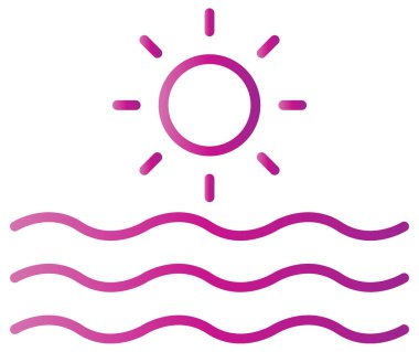 Pembe ve mavi güneş spiral ikonu. vektör pictograph biçimi düz sembol tasarım elementleridir.