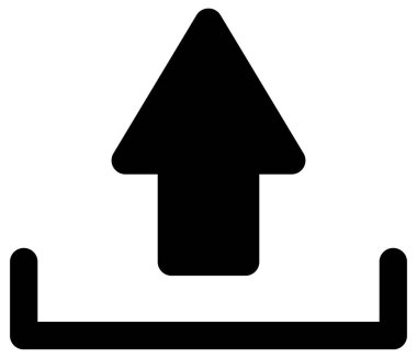 Basit ve minimalist uygulama kullanıcı arayüzü vektör simgesi, glifName