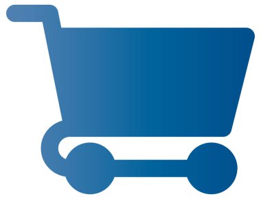 Alışveriş arabası ikonu. biçim çift renkli düz sembol, yoğun kırmızı ve siyah renkler, yuvarlak açılar,