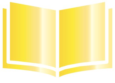 Beyaz üzerine izole edilmiş kitabın vektör simgesi