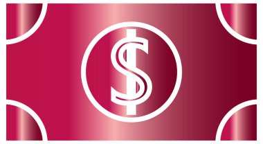 dollar icon vector illustration, currency concept