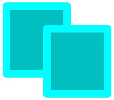 Karelerin basit ve minimalist vektör simgesi