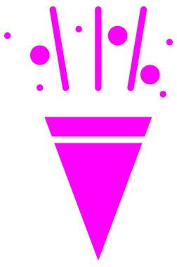 Ticaret setindeki pembe bar simgesi. vektör biçimi yuvarlak açılı düz ikonik sembol, mor renk