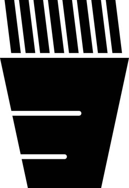 bir barkodun siyah ve beyaz vektör çizimi