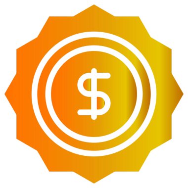 Basit ve minimalist uygulama kullanıcı arayüzü vektör simgesi, gradyan