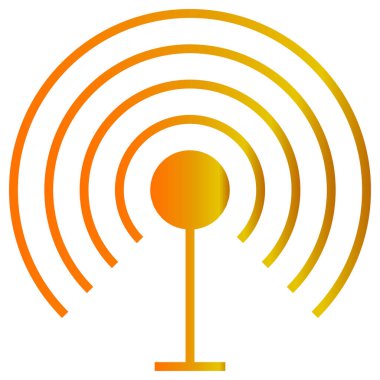 Beyazın üzerine basit ve minimalist vektör simgesi