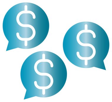 Dolar simgesi vektör illüstrasyonu 