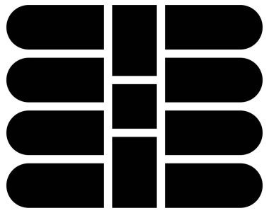 Basit ve minimalist uygulama kullanıcı arayüzü vektör simgesi, glifName