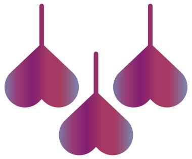 pembe ve mavi vektör simgesi