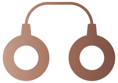 Beyazın üzerine basit ve minimalist vektör simgesi