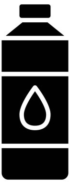 Yağlı şişenin basit vektör simgesi