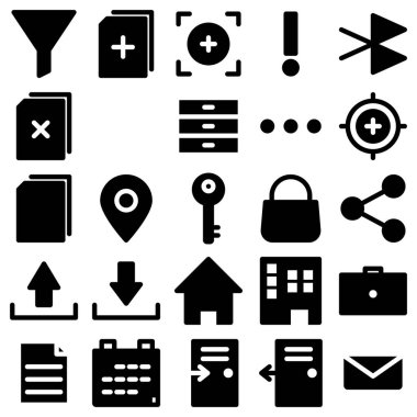 Basit ve minimalist uygulama kullanıcı arayüzü vektör simgesi, glifName