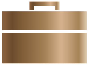 Beyazın üzerine basit ve minimalist vektör simgesi