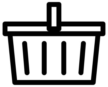 Alışveriş arabası vektör simgesi