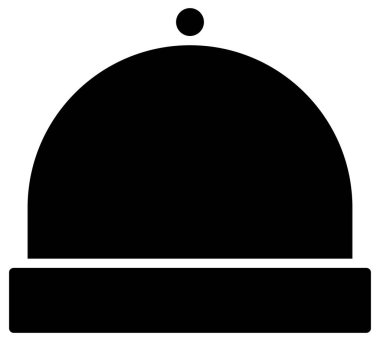 siyah ve beyaz başlık vektör simgesi