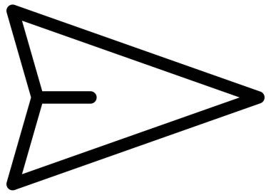 ok çizgisi vektör simgesi