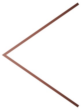 Beyaz arkaplanda izole edilmiş ok sol simgesi