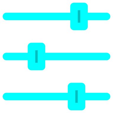 Ses seviyelerinin basit ve minimalist vektör simgesi